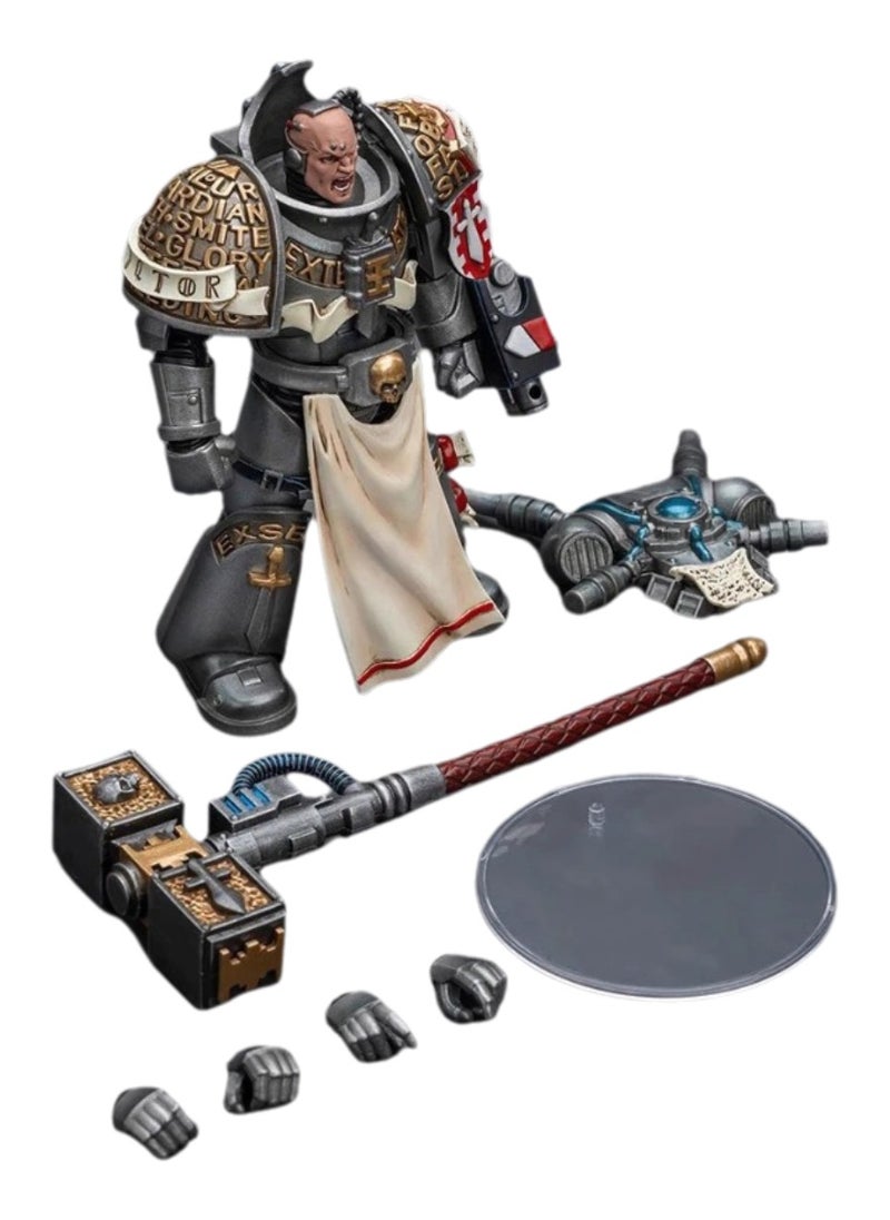 JOYTOY Warhammer 40,000 Action Figure, Interceptor Squad - Interceptor Grey Knight Captain, 4.7 Inch 1/18 Warhammer 40K Series Model, Unisex, Adult, New Year Festival, Birthday Gift, Suitable for Children 15 Years Old and Above