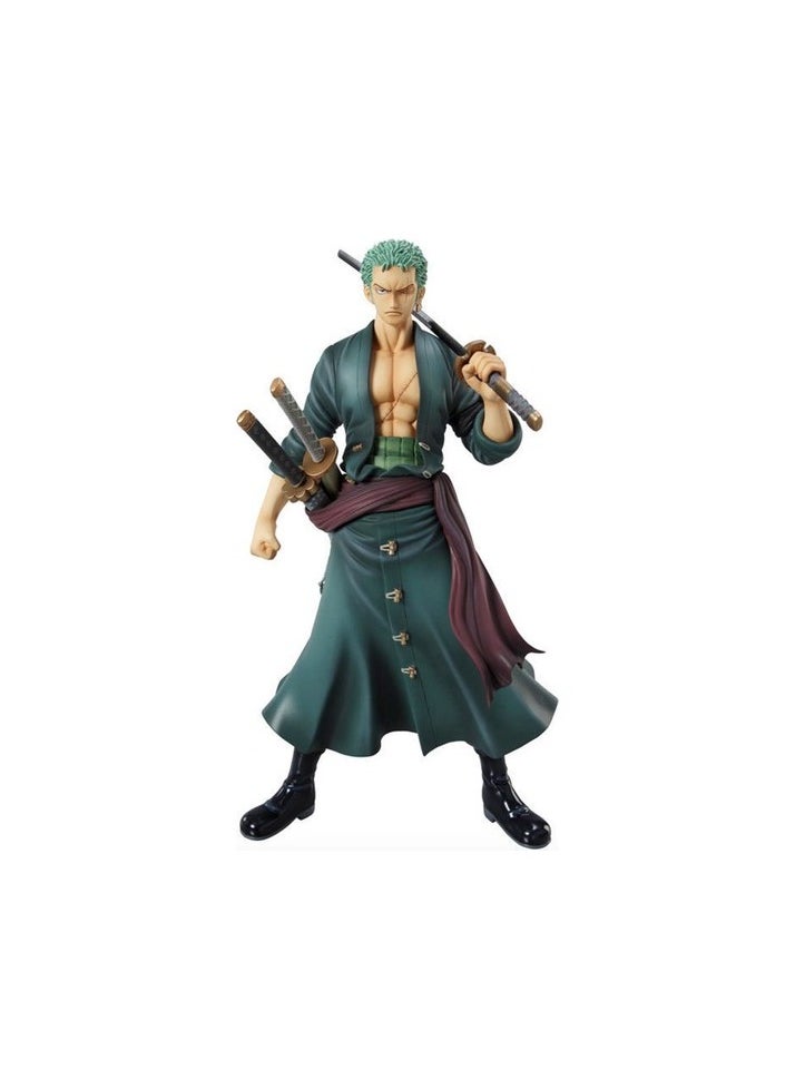 One Piece Roronoa Zoro Green War Figure Toy Colour:Blue