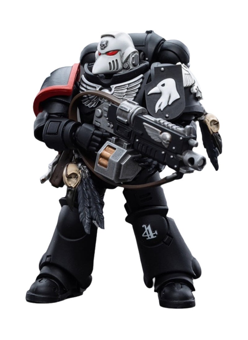 JOYTOY Warhammer 40,000 Action Figure, Raven Guard Arbiter - Sergeant Richas, 4.7 Inch 1/18 Warhammer 40K Series Model, Unisex, Adult, New Year Holiday, Birthday Gift, Suitable for Children 15 Years Old and Above