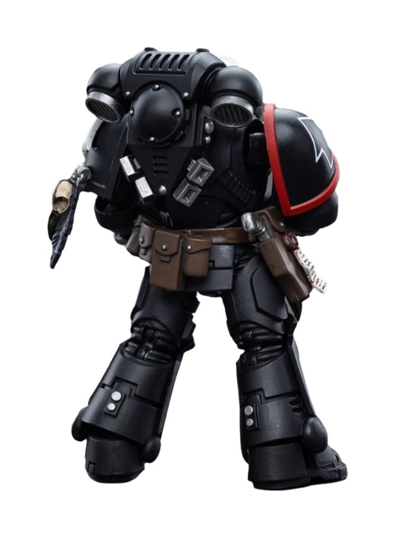 JOYTOY Warhammer 40,000 Action Figure, Raven Guard Arbiter - Sergeant Richas, 4.7 Inch 1/18 Warhammer 40K Series Model, Unisex, Adult, New Year Holiday, Birthday Gift, Suitable for Children 15 Years Old and Above