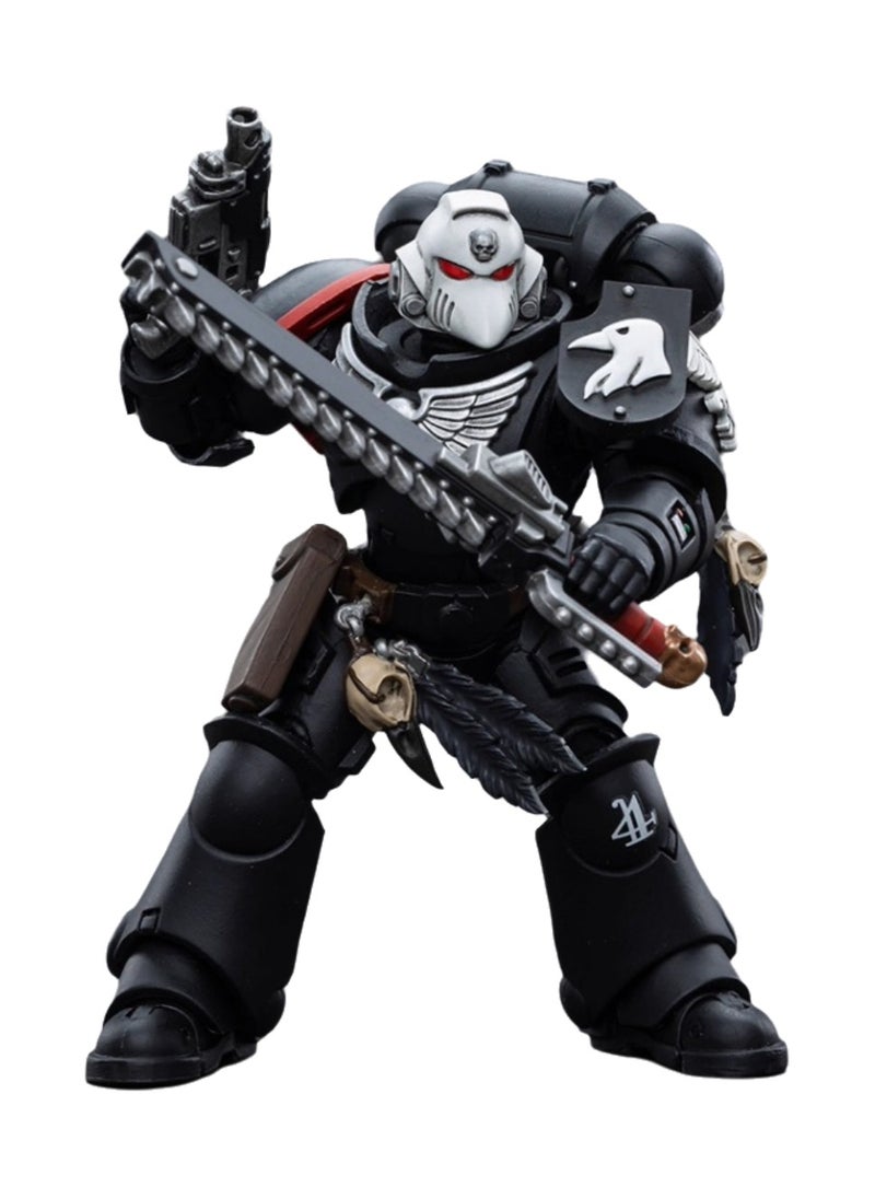 JOYTOY Warhammer 40,000 Action Figure, Raven Guard Arbiter - Sergeant Richas, 4.7 Inch 1/18 Warhammer 40K Series Model, Unisex, Adult, New Year Holiday, Birthday Gift, Suitable for Children 15 Years Old and Above