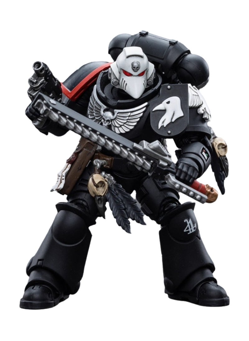 JOYTOY Warhammer 40,000 Action Figure, Raven Guard Arbiter - Sergeant Richas, 4.7 Inch 1/18 Warhammer 40K Series Model, Unisex, Adult, New Year Holiday, Birthday Gift, Suitable for Children 15 Years Old and Above