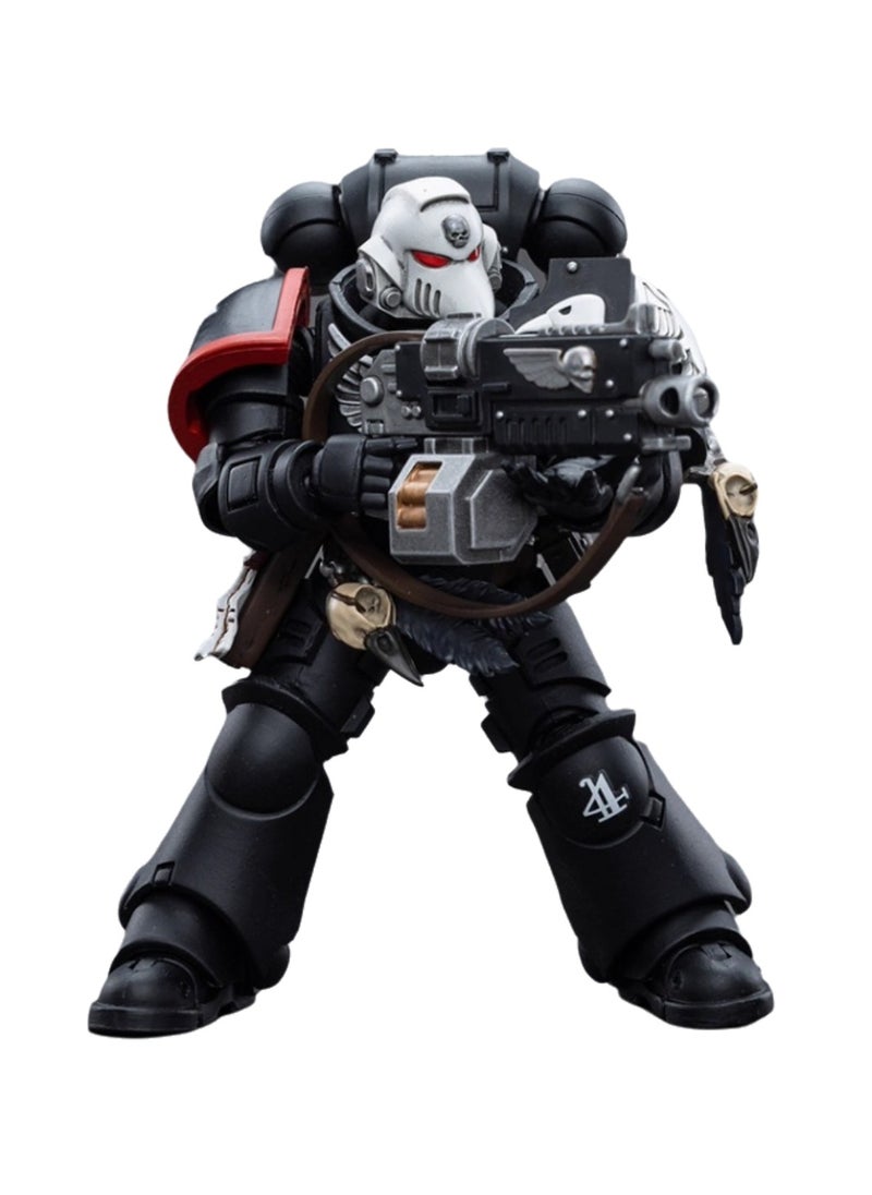 JOYTOY Warhammer 40,000 Action Figure, Raven Guard Arbiter - Sergeant Richas, 4.7 Inch 1/18 Warhammer 40K Series Model, Unisex, Adult, New Year Holiday, Birthday Gift, Suitable for Children 15 Years Old and Above