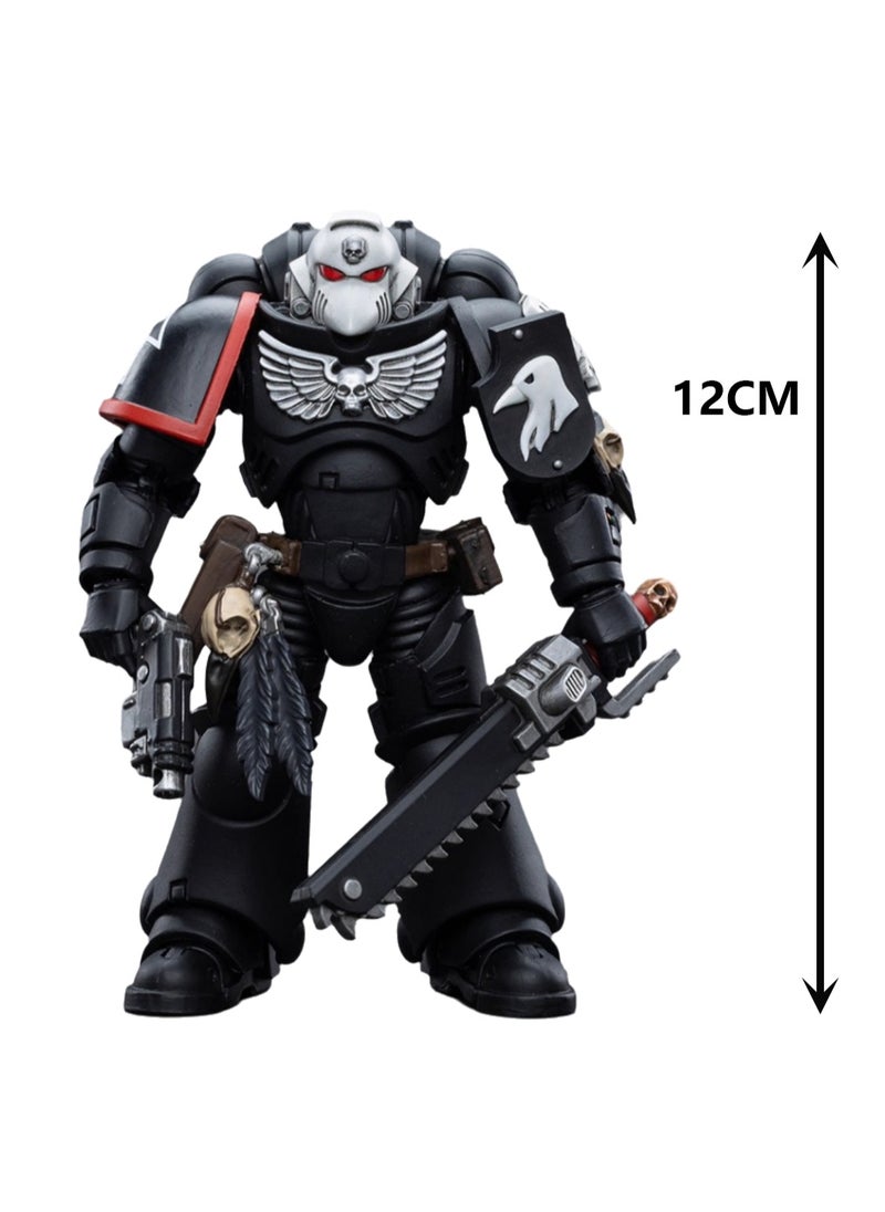 JOYTOY Warhammer 40,000 Action Figure, Raven Guard Arbiter - Sergeant Richas, 4.7 Inch 1/18 Warhammer 40K Series Model, Unisex, Adult, New Year Holiday, Birthday Gift, Suitable for Children 15 Years Old and Above