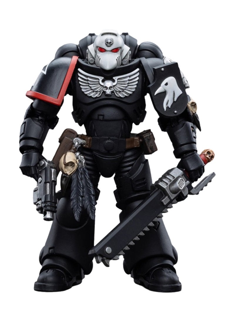 JOYTOY Warhammer 40,000 Action Figure, Raven Guard Arbiter - Sergeant Richas, 4.7 Inch 1/18 Warhammer 40K Series Model, Unisex, Adult, New Year Holiday, Birthday Gift, Suitable for Children 15 Years Old and Above