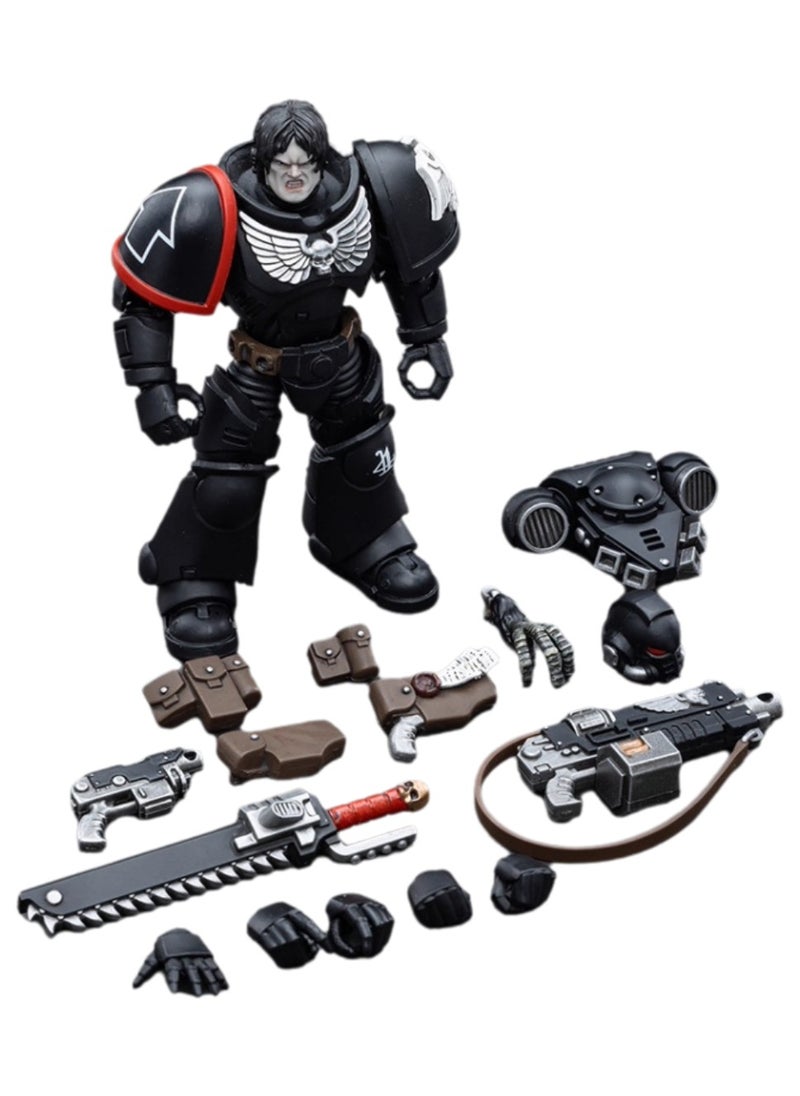 JOYTOY Warhammer 40,000 Action Figure, Raven Guard Arbiter - Brother Kolyvan, 4.7 Inch 1/18 Warhammer 40K Series Model, Unisex, Adult, New Year Holiday, Birthday Gift, Suitable for Children 15 Years Old and Above