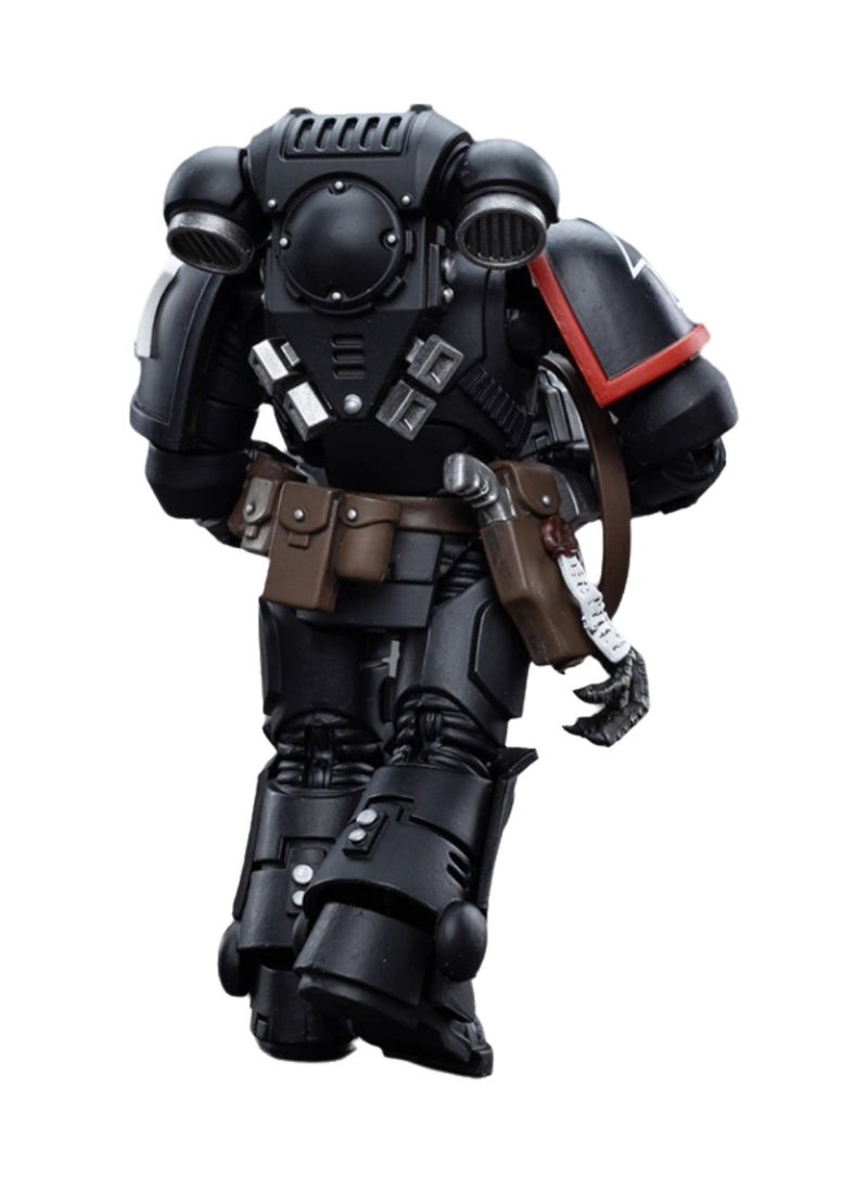 JOYTOY Warhammer 40,000 Action Figure, Raven Guard Arbiter - Brother Kolyvan, 4.7 Inch 1/18 Warhammer 40K Series Model, Unisex, Adult, New Year Holiday, Birthday Gift, Suitable for Children 15 Years Old and Above