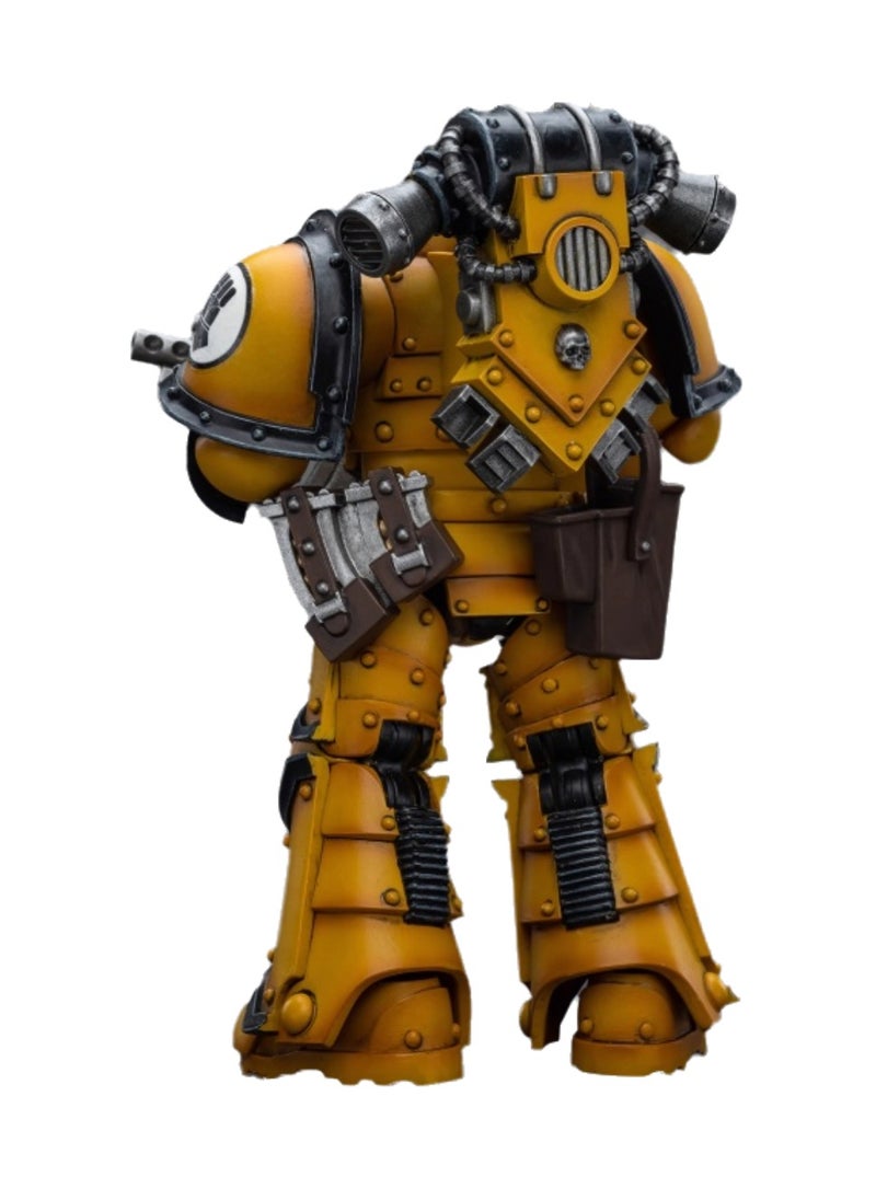 JOYTOY Warhammer 40,000 Action Figure, Imperial Fists MKIII Legion Tactical Squad - Legionnaires Equipped with Bolter Guns, 4.7 Inch 1/18 Warhammer 40K Series Model, Unisex, Adult, New Year Holiday, Birthday Gift, Suitable for Children 15 Years Old and Above