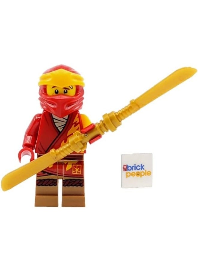 LEGO Ninajgo Core: Kai Minifigure with Dual Bladed Gold Sword