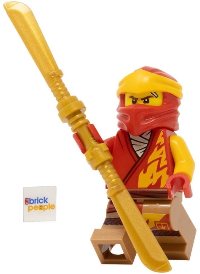 LEGO Ninajgo Core: Kai Minifigure with Dual Bladed Gold Sword