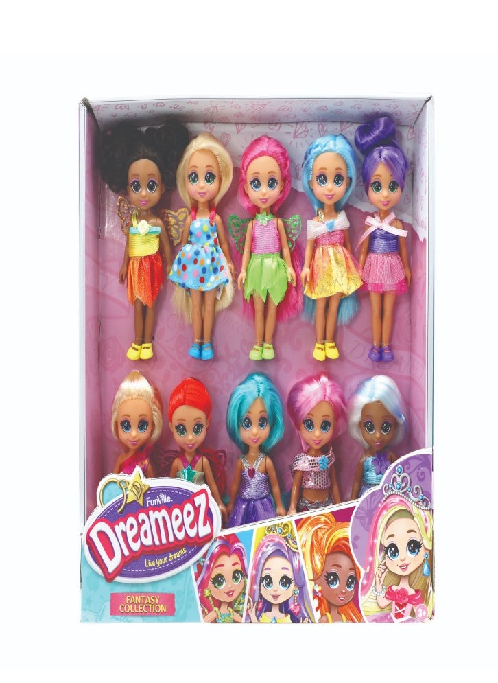 Dreameez Fantasy Dolls 10 - Pieces Set