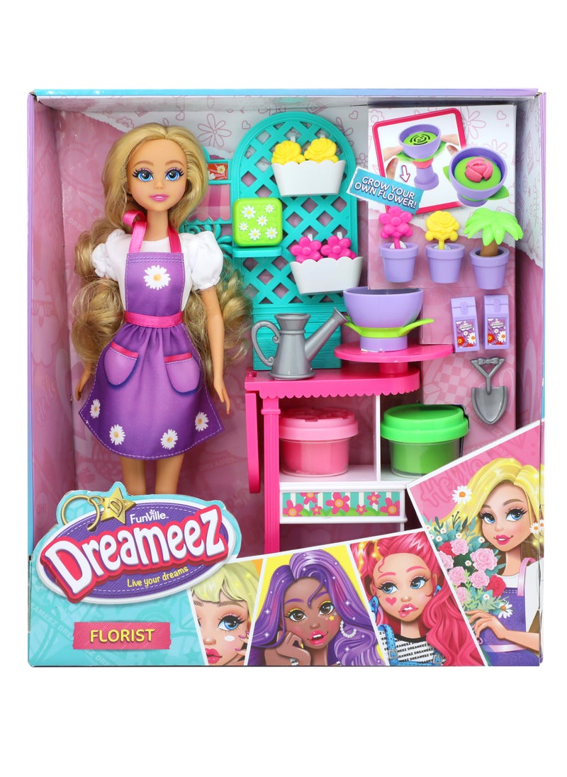 Dreameez Florist Doll Playset, 29 cm Doll Height