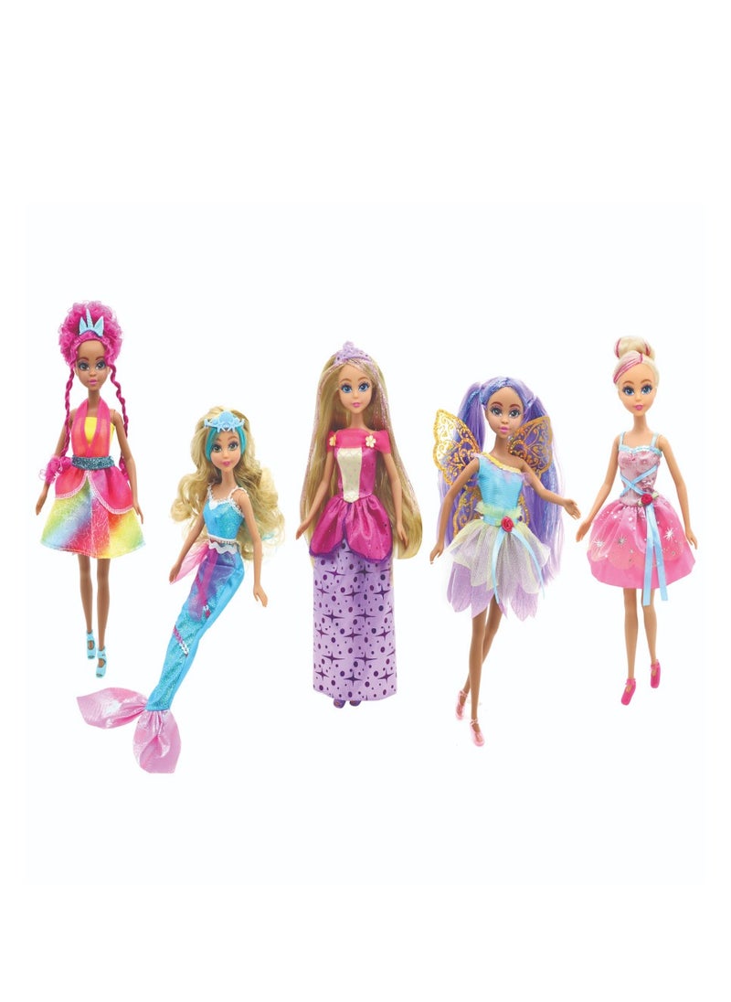 Dreameez Fantasy Dolls 5-Pieces Set, 29 cm Height