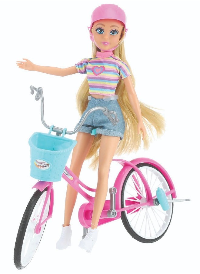 Dreameez Cyclist Doll Playset for Girl, 29 cm Height