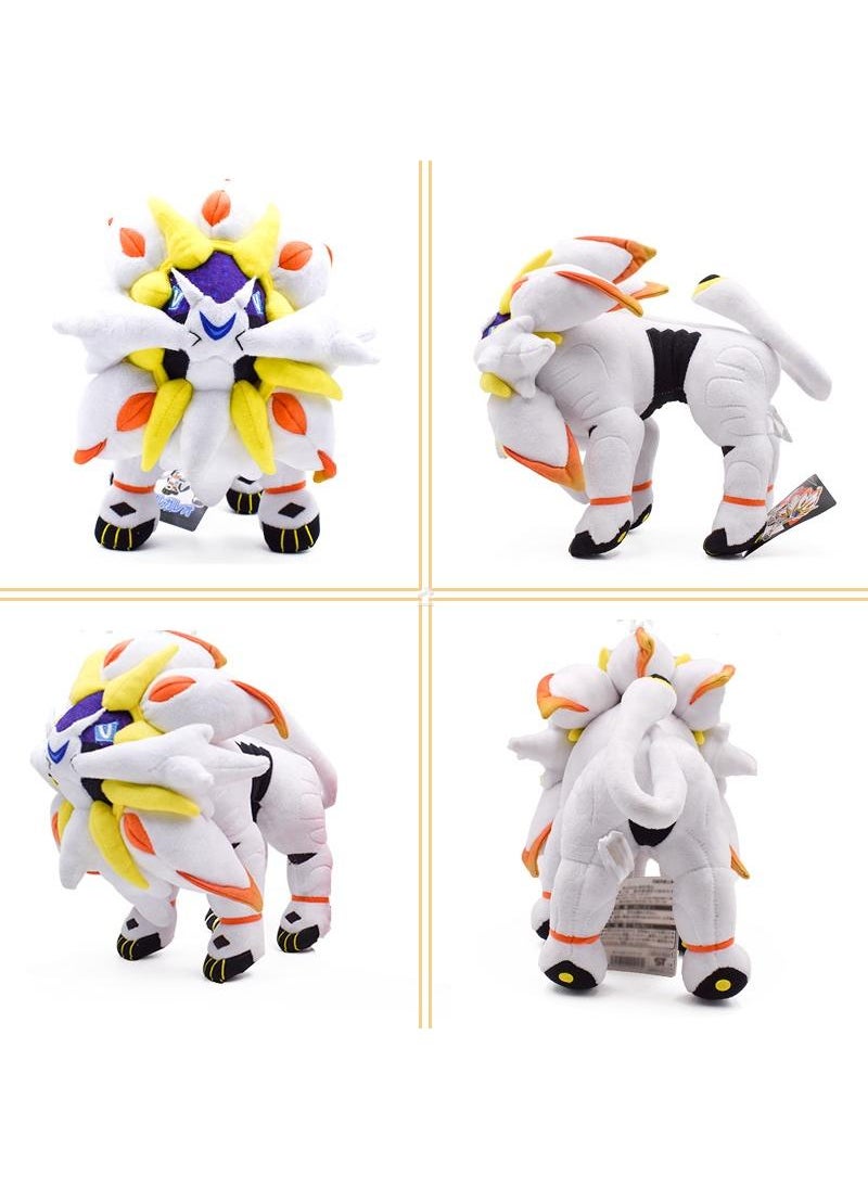 2-Piece Pocket Monsters Figure Solgaleo Plush Toys For Kids And Adults Great Birthday Gift For Boys And Girls 27cm