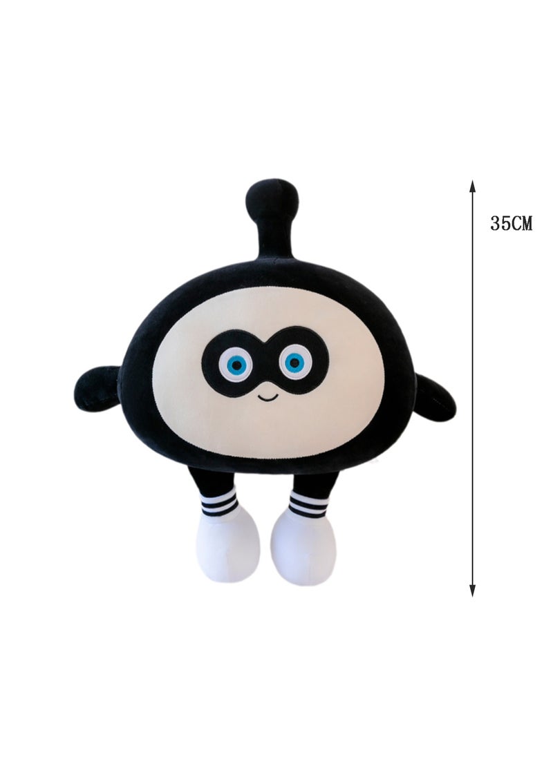 30 CM Cute Cartoon Plush Toy Soft Stuffed Doll For Girls And Boys All Ages Gift（Black）