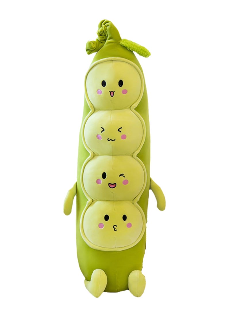 60 CM Creativity Long Pea shape Plush Toy Soft Stuffed Cute Doll For Girls And Boys All Ages Gift