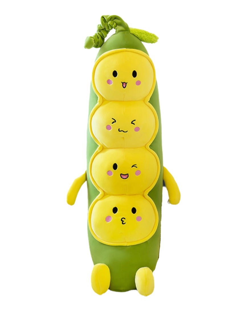 60 CM Creativity Long Pea shape Plush Toy Soft Stuffed Cute Doll For Girls And Boys All Ages Gift