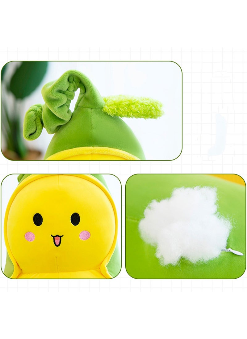 60 CM Creativity Long Pea shape Plush Toy Soft Stuffed Cute Doll For Girls And Boys All Ages Gift