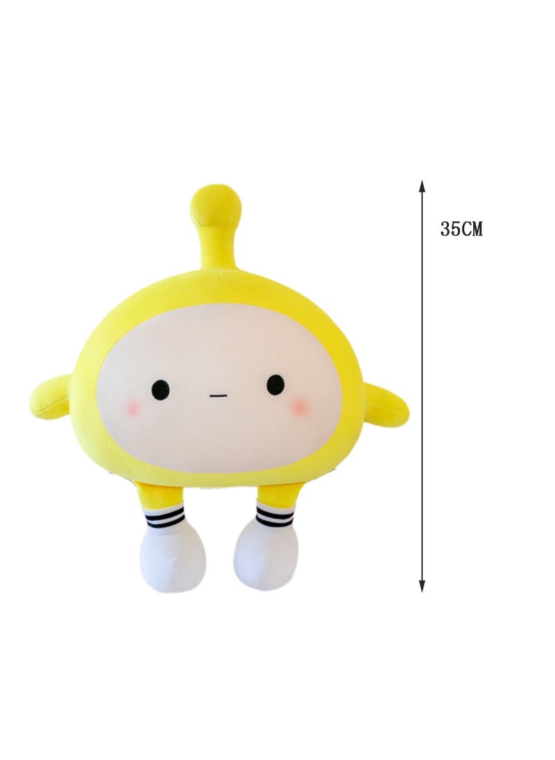 30 CM Cute Cartoon Plush Toy Soft Stuffed Doll For Girls And Boys All Ages Gift（Yellow）