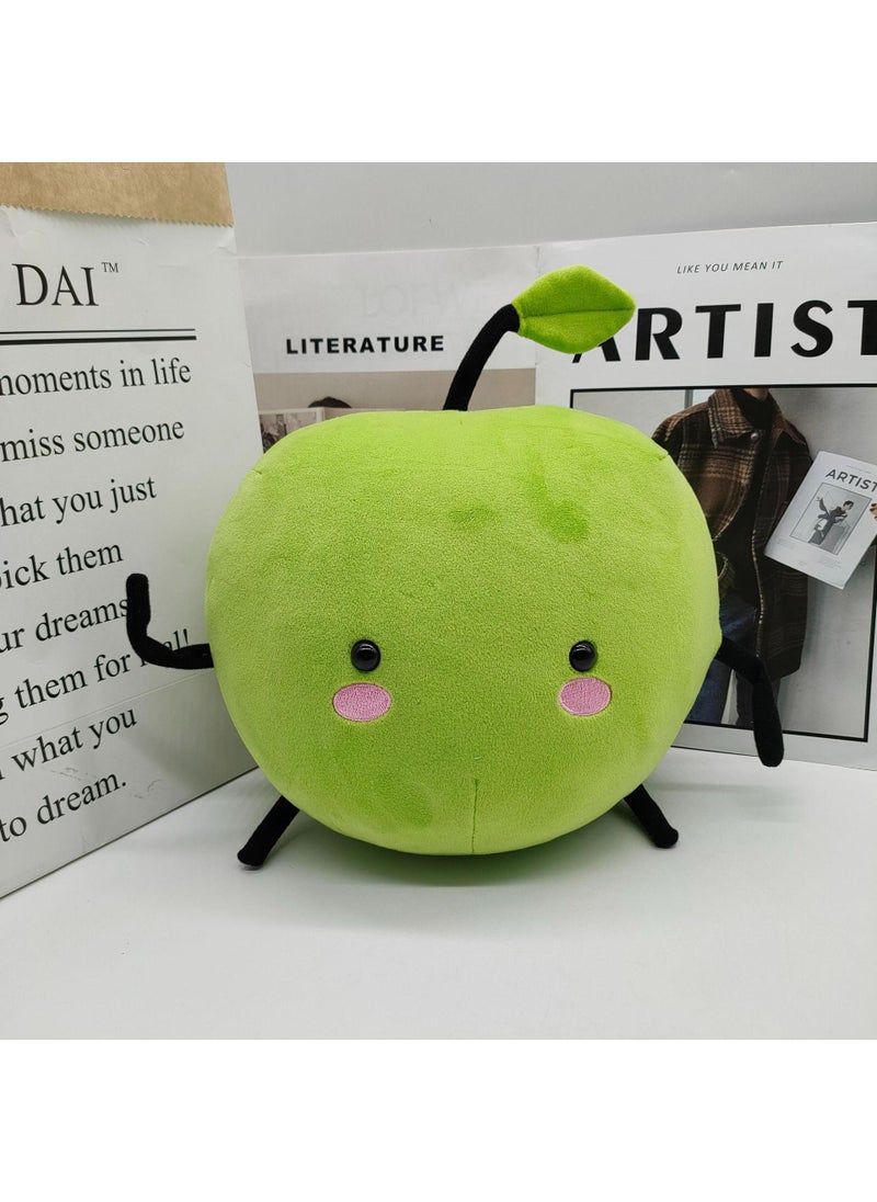 3Pcs Stardew Plush Toy Valley Doll Figure Apple Junimo Plush Plants Stuffed Animal Green Soft Plush Pillow, Best Gift for Your Family