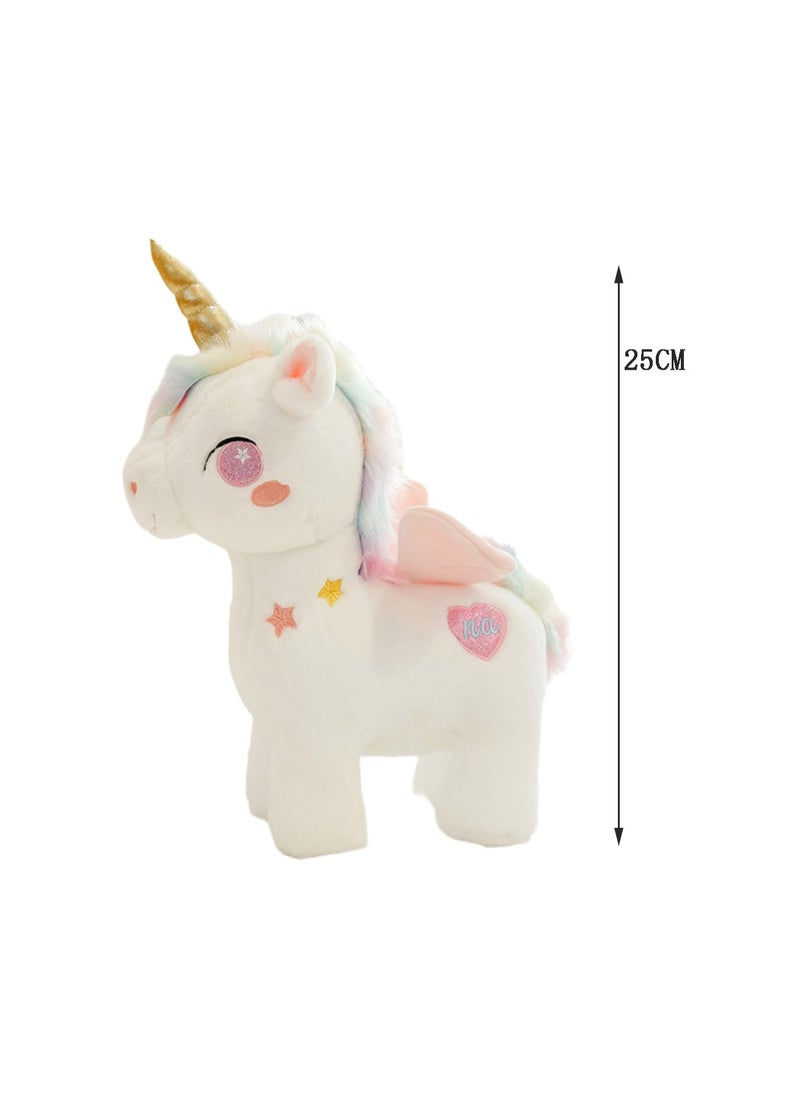 25 CM Cute Unicorn Plush Toy Soft Stuffed Doll For Girls And Boys All Ages Gift