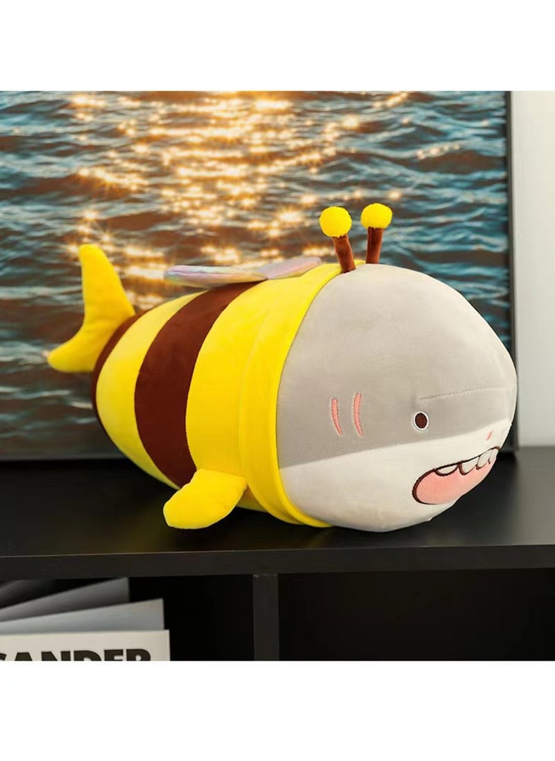 30 CM Creativity Bee Shark Plush Toy Soft Stuffed Cute Doll For Girls And Boys All Ages Gift