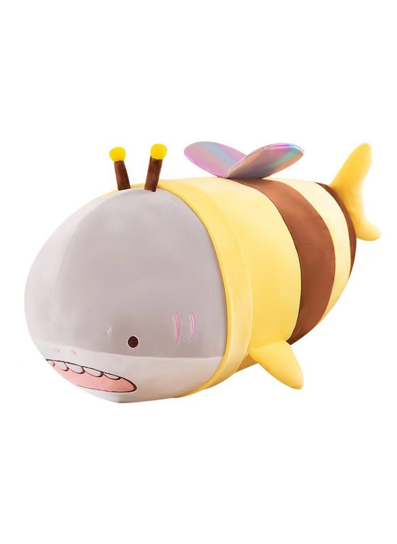 30 CM Creativity Bee Shark Plush Toy Soft Stuffed Cute Doll For Girls And Boys All Ages Gift