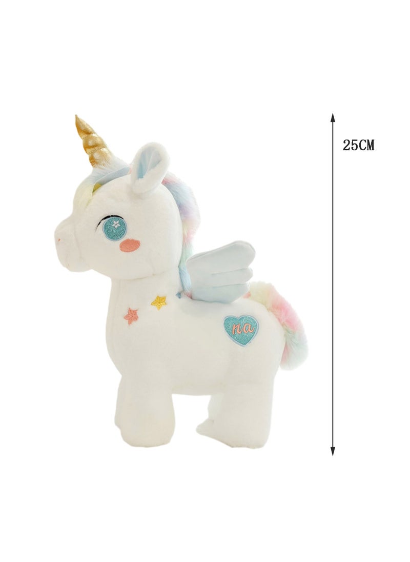 25 CM Cute Unicorn Plush Toy Soft Stuffed Doll For Girls And Boys All Ages Gift