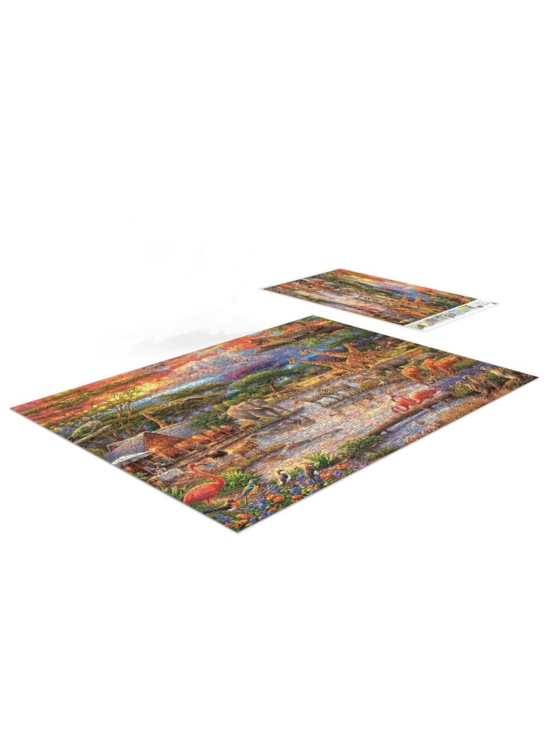 1000-Piece Wild African Chuck Pinson Color Challenge Puzzle