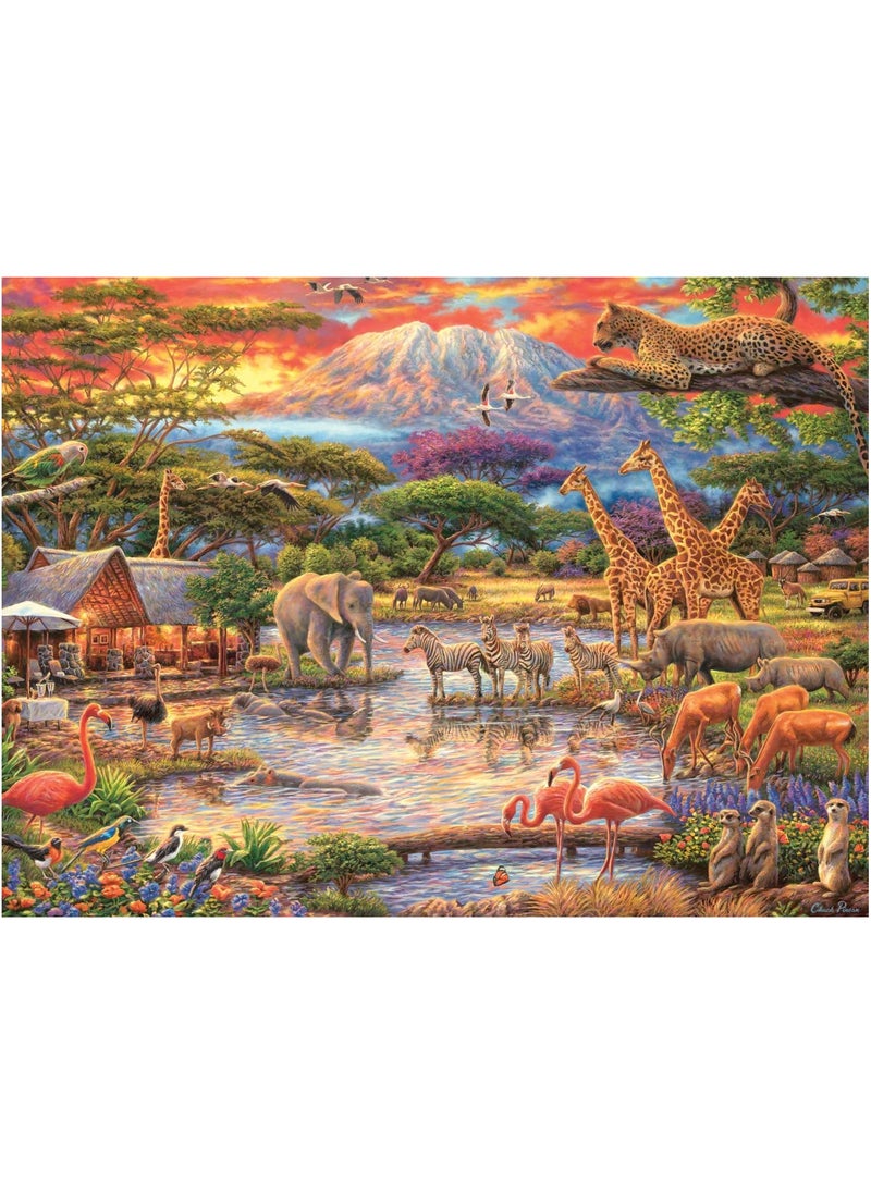 1000-Piece Wild African Chuck Pinson Color Challenge Puzzle