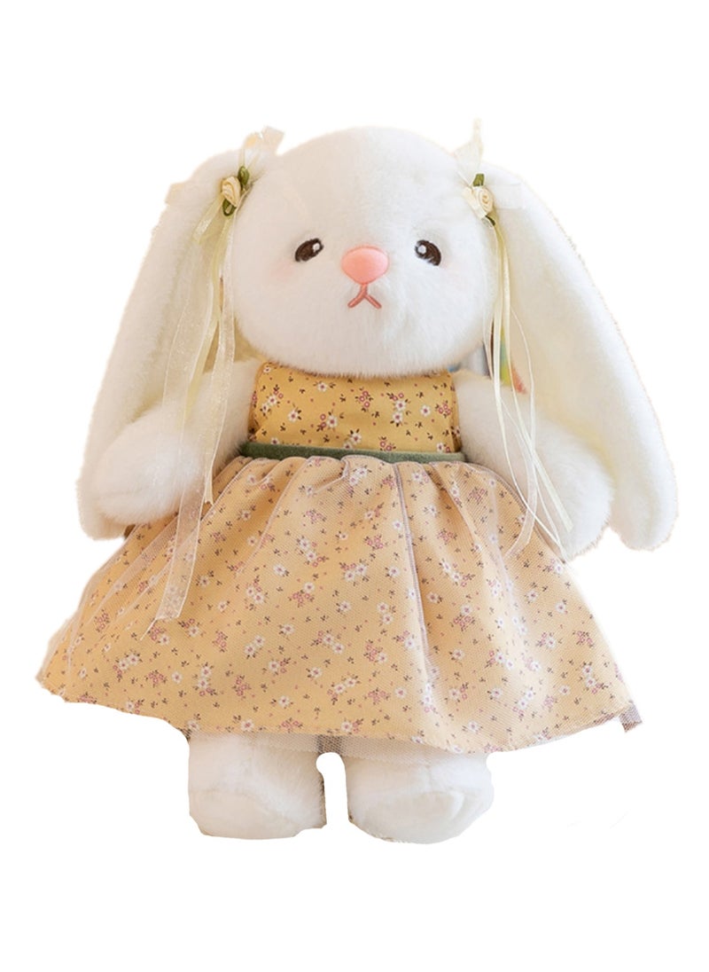 35 CM Cute Rabbit Chinese Style Dress Up Plush Toy Soft Stuffed Cartoon Doll For Girls And Boys All Ages Gift