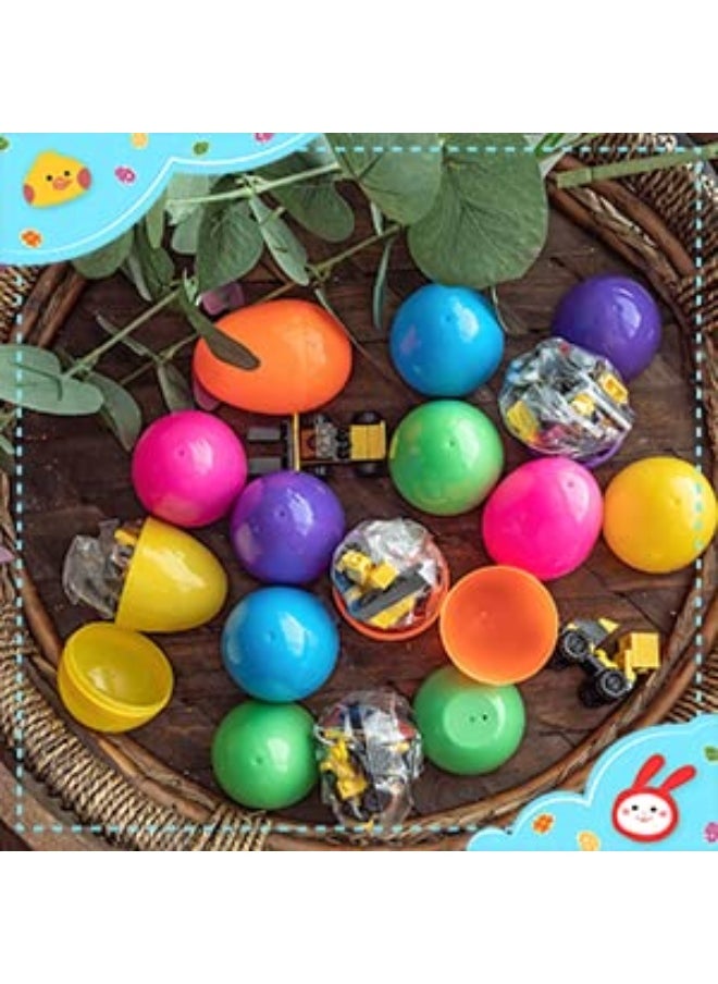 FUN LITTLE TOYS 12PCS Building Blocks Easter Eggs for Easter Egg Hunt Easter Basket Stuffers for Kids