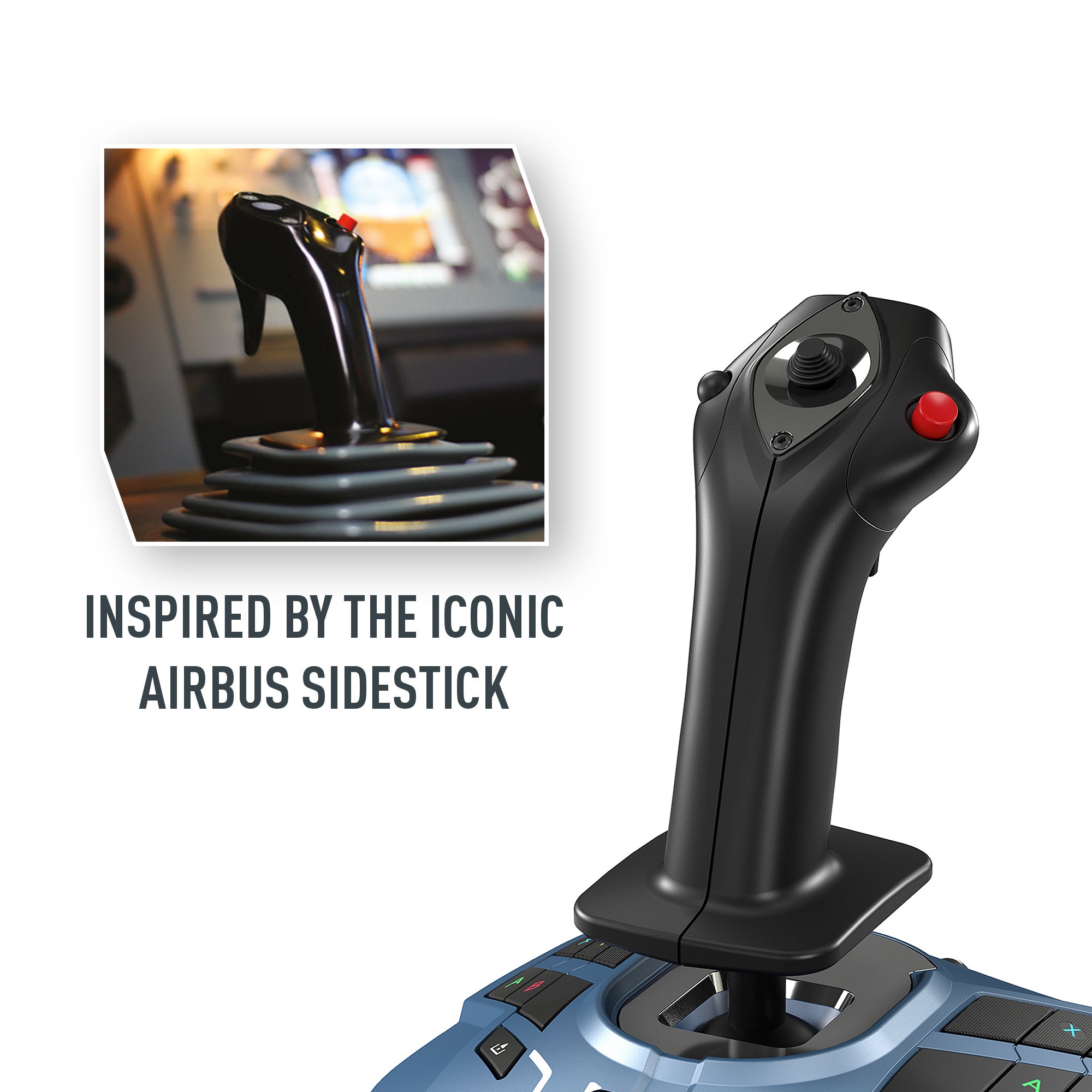 Thrustmaster TCA Captain Pack X Airbus Edition, Ergonomic replicas of Airbus sidestick & throttle quadrant, Officially Licensed for Xbox Series X|S and PC, Ambidextrous, Built-in Airliner Function