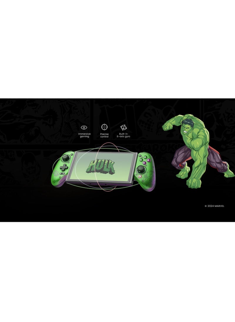 Classic Gamepad GameSir G8Plus Hulk Wireless Bluetooth Mobile Gaming Controller for Android iOS Switch Steam iPad PC with Hall Effect Joysticks Hall Trigger 6-Axis Gyro 1000mAh Battery Green