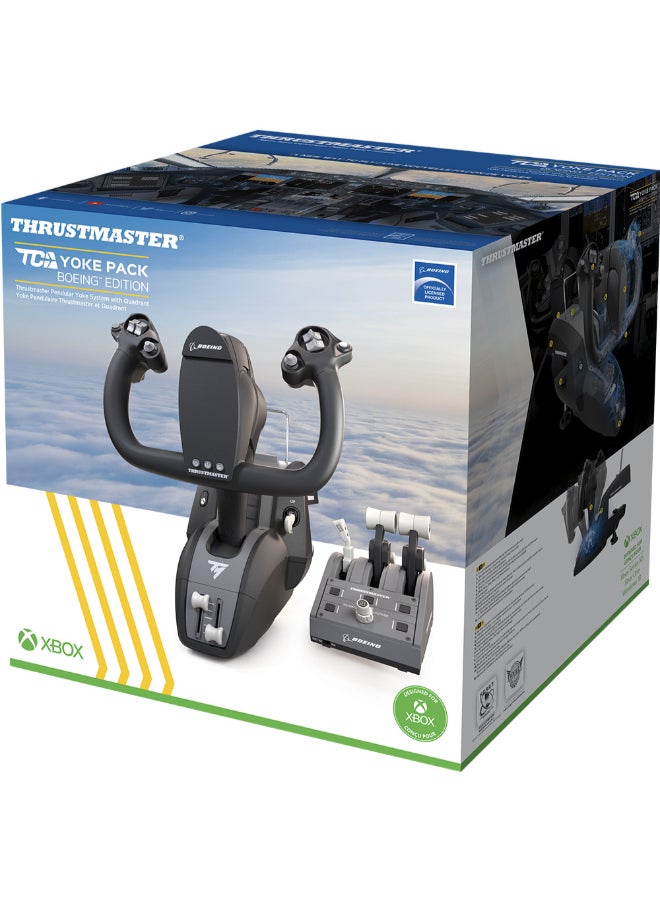 Thrustmaster TCA Yoke Pack Boeing Edition, Pendular Yoke and Throttle Quadrant System, Officially-Licensed Boeing Replicas, 100% Metal Frame, Autopilot Feature, Xbox and PC