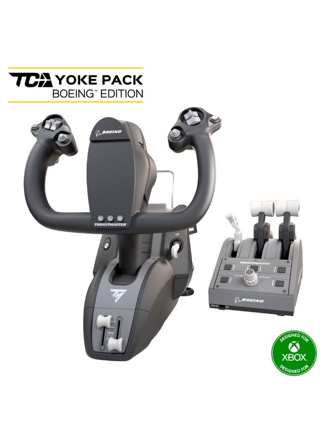 Thrustmaster TCA Yoke Pack Boeing Edition, Pendular Yoke and Throttle Quadrant System, Officially-Licensed Boeing Replicas, 100% Metal Frame, Autopilot Feature, Xbox and PC