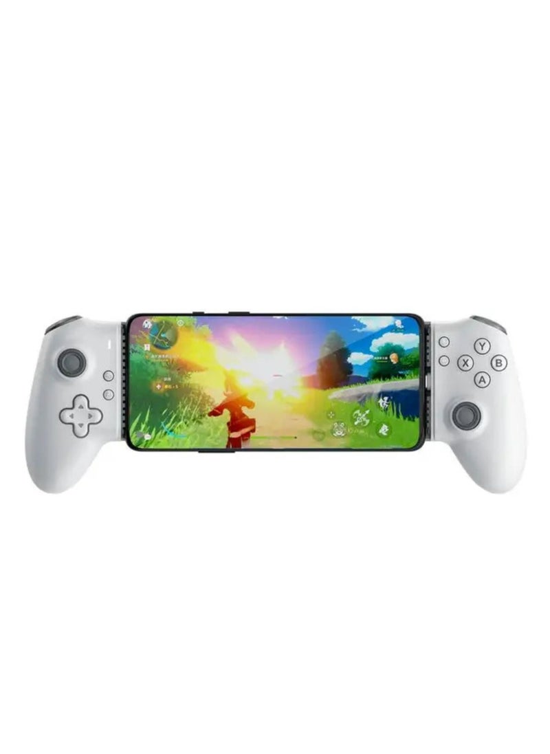 Gaming Multi-Platform Game Controller, Bluetooth & Wired Connection, Supported Devices of Up to 176mm in Width, 1000Hz High Polling Rate, Ergonomic Grip - White