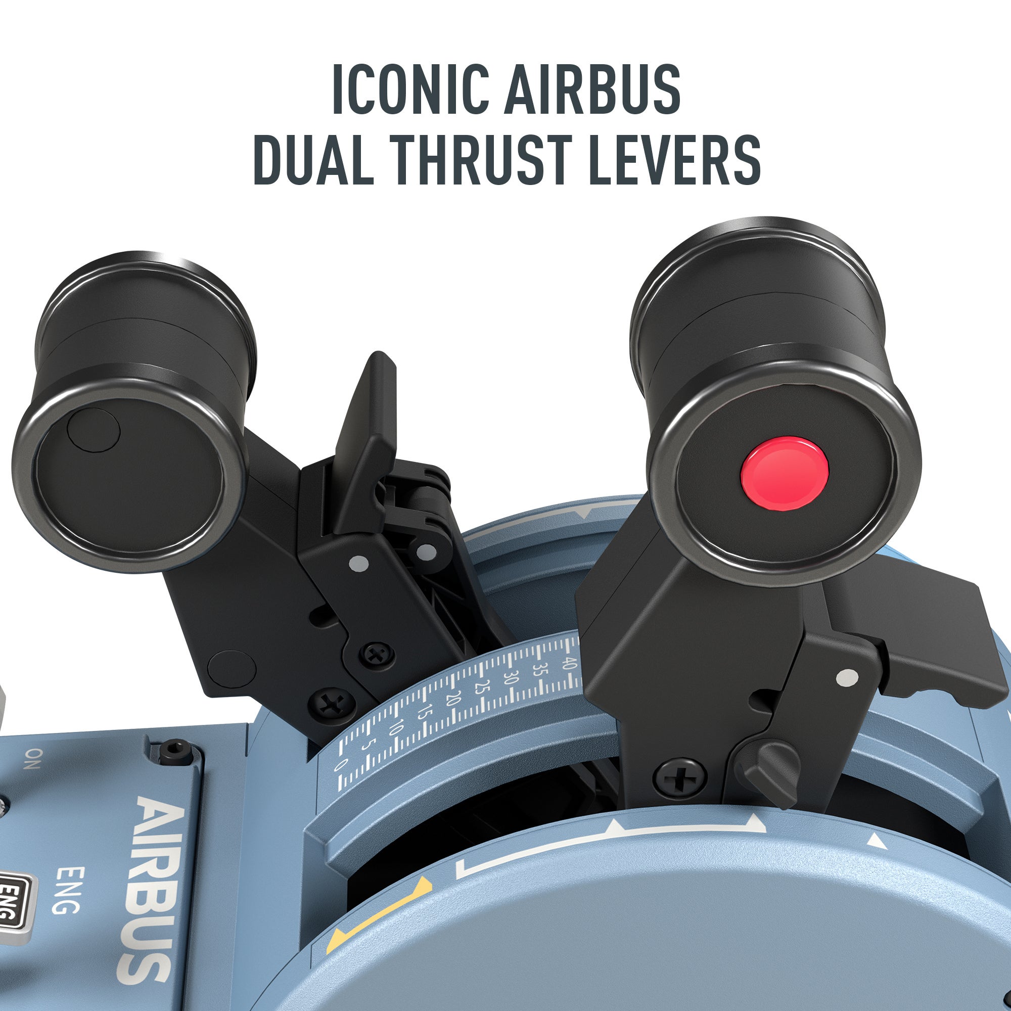 Thrustmaster TCA Quadrant Airbus Edition: Ergonomic replica of the Airbus Throttle Quadrant, Compatible with PC