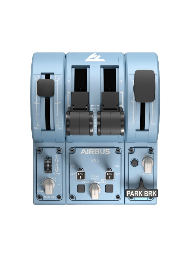 Thrustmaster TCA Quadrant Add-on Airbus Edition, Ergonomic Airbus Replicas, Airliner Functions, Speed Brake Lever, Flaps Management, Magnetic Technology, Compatible with PC