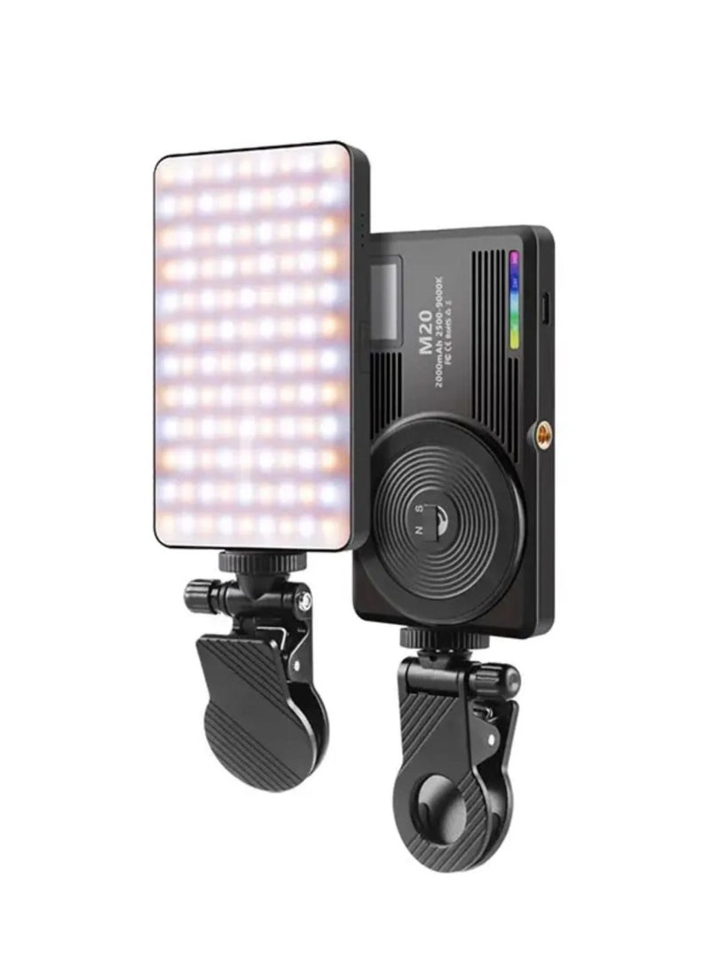 LUZ DE Mobile Camera Universal RGB LED M20 - Black