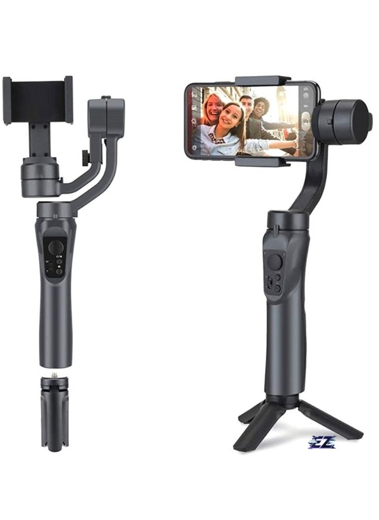 F6 3-Axis Handheld Gimbal Stabilizer with Tripod – Professional Video Stabilizer for Smartphones