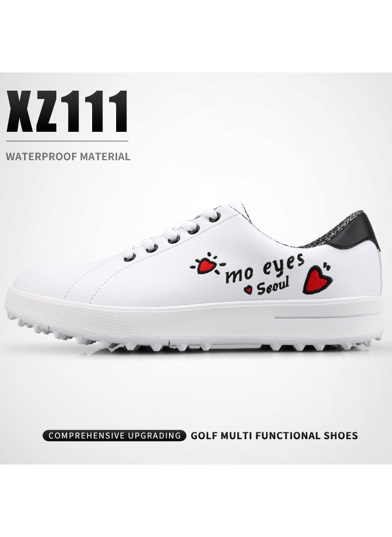 PGM Factory Direct Supply Golf Shoes Womens Waterproof Shoes Korean Versatile White Shoes Soft and Breathablexz111 microfiber fashion shoes xz111 microfiber fashion shoes