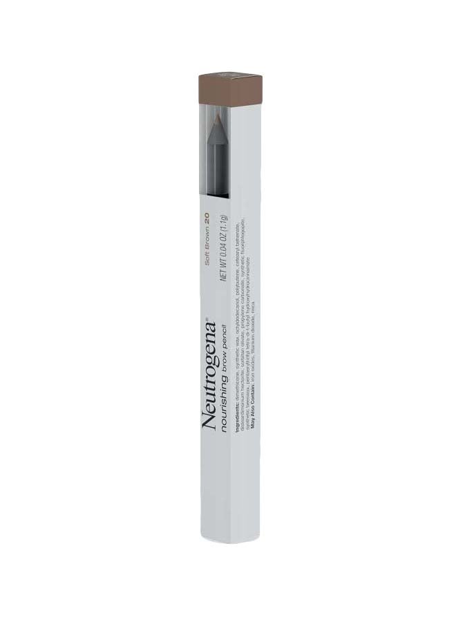 Pack of 2 - Nourishing Eyebrow Pencil with Spoolie Brush Soft Brown