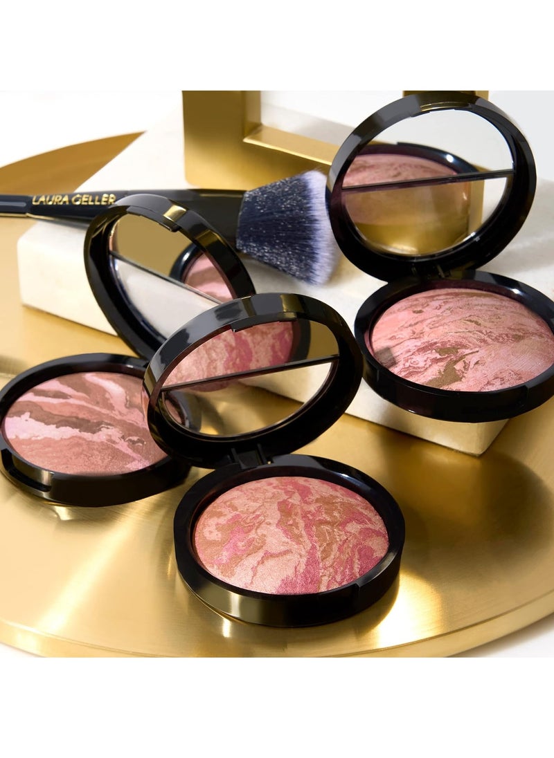 NEW YORK Baked Blush n Bronze Marbleized 2 in 1 Sculpting Bronzer Blush Rose Bronze Contour Face with a Radiant Flush