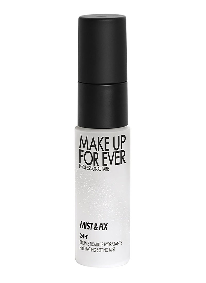 MAKE UP FOR EVER Mist & Fix - Travel Size 24HR Hydrating Setting Spray 30ml