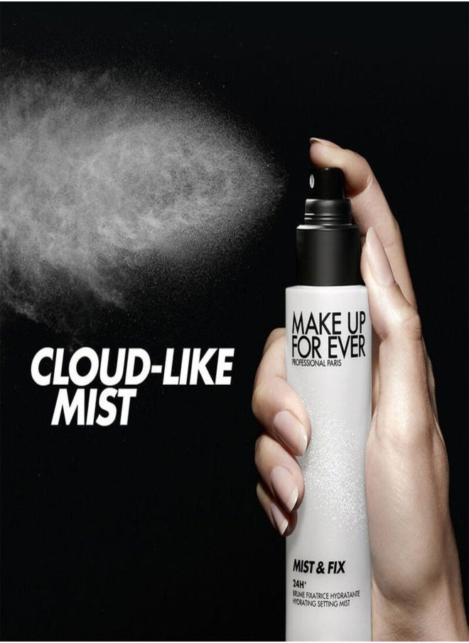 MAKE UP FOR EVER Mist & Fix - Travel Size 24HR Hydrating Setting Spray 30ml