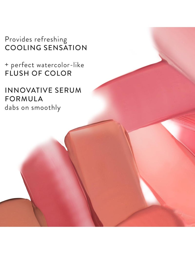 NEW YORK Serum Blush Tint Lightweight Liquid Blush for Cheeks Weightless Watercolor Sheer Finish Practical Pink