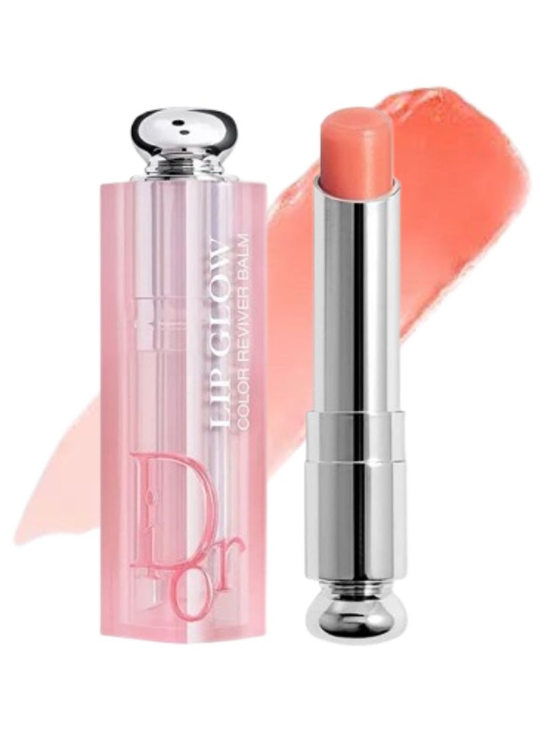 Dior Addict Lip Glow Balm - Shade 004 Coral, 3.2g | Hydrating Lip Balm with Color Reviver Technology