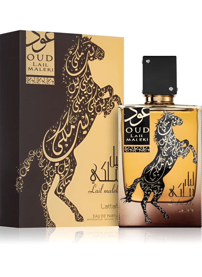 Lattafa Unisex Oud Lail Maleki EDP Spray 3.4 oz Fragrances 6291107459035